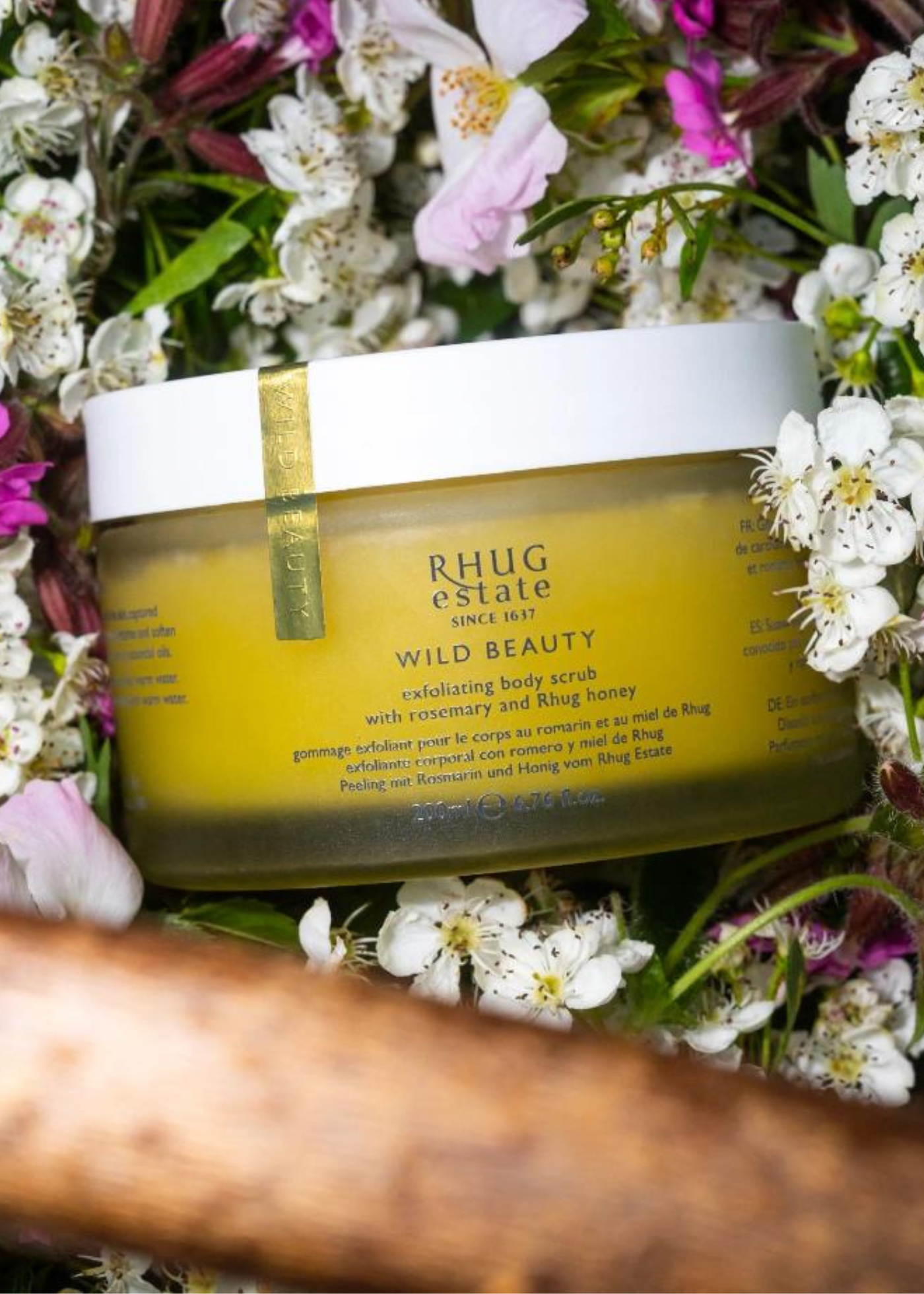 Exfoliating Body Scrub with Rosemary and Rhug Honey